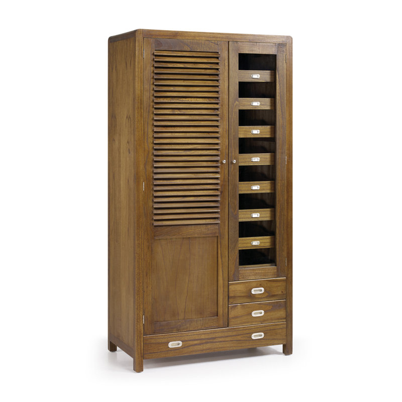 Flash 2 Door Solid Wood Wardrobe