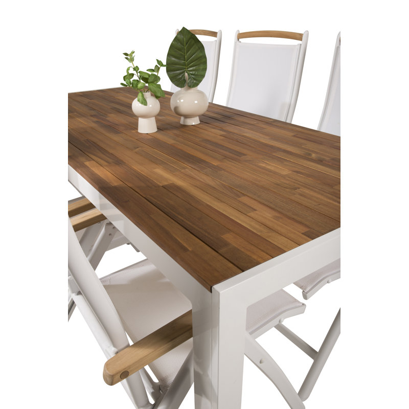 Hyeon 6 - Person Patio Dining Set with Rectangular Table