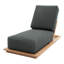Hermosa Outdoor Teak Chaise Lounge-311407021