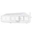 Outsunny 8m Gazebo Garden Marquee Canopy Party Carport Shelter Garage Tent-16499320