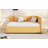 Full Size Upholstered Daybed With Trundle Sofa Bed Frame No Box Spring Needed, Linen Fabric-717044397