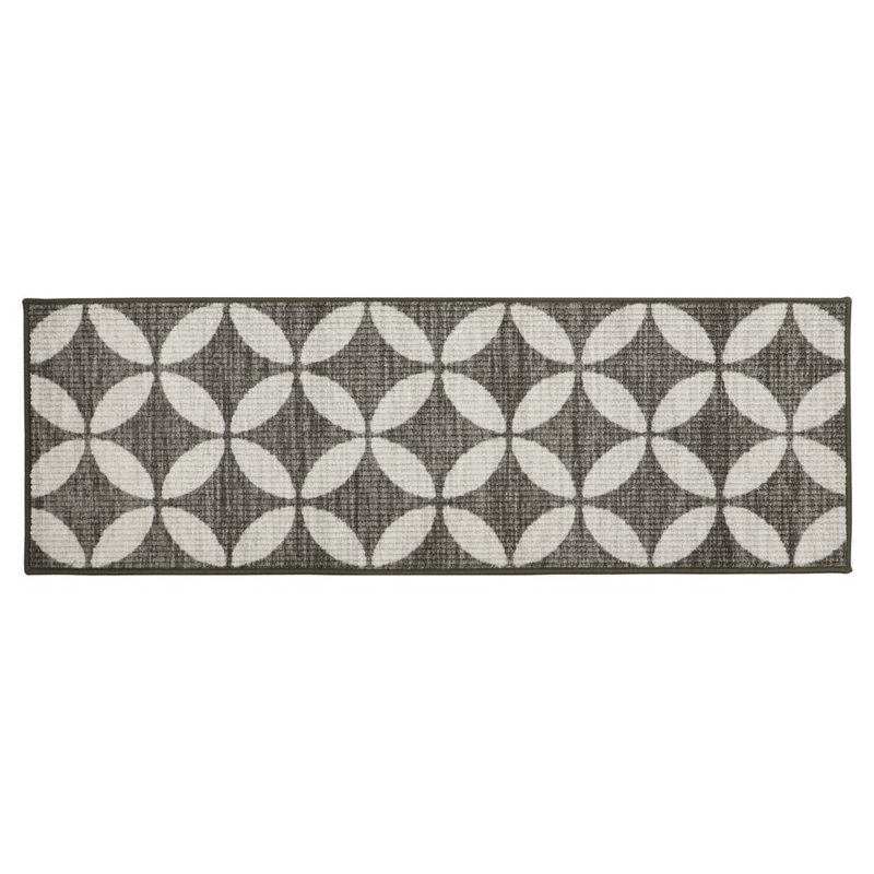 Non-Slip Geometric Doormat, Rectangle 50cm W x 150cm L