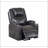 Luxurious Gunmetal Leather Aire Recliner With Power Lift, Massage, And Comfortable Seating For Ultimate Relaxation