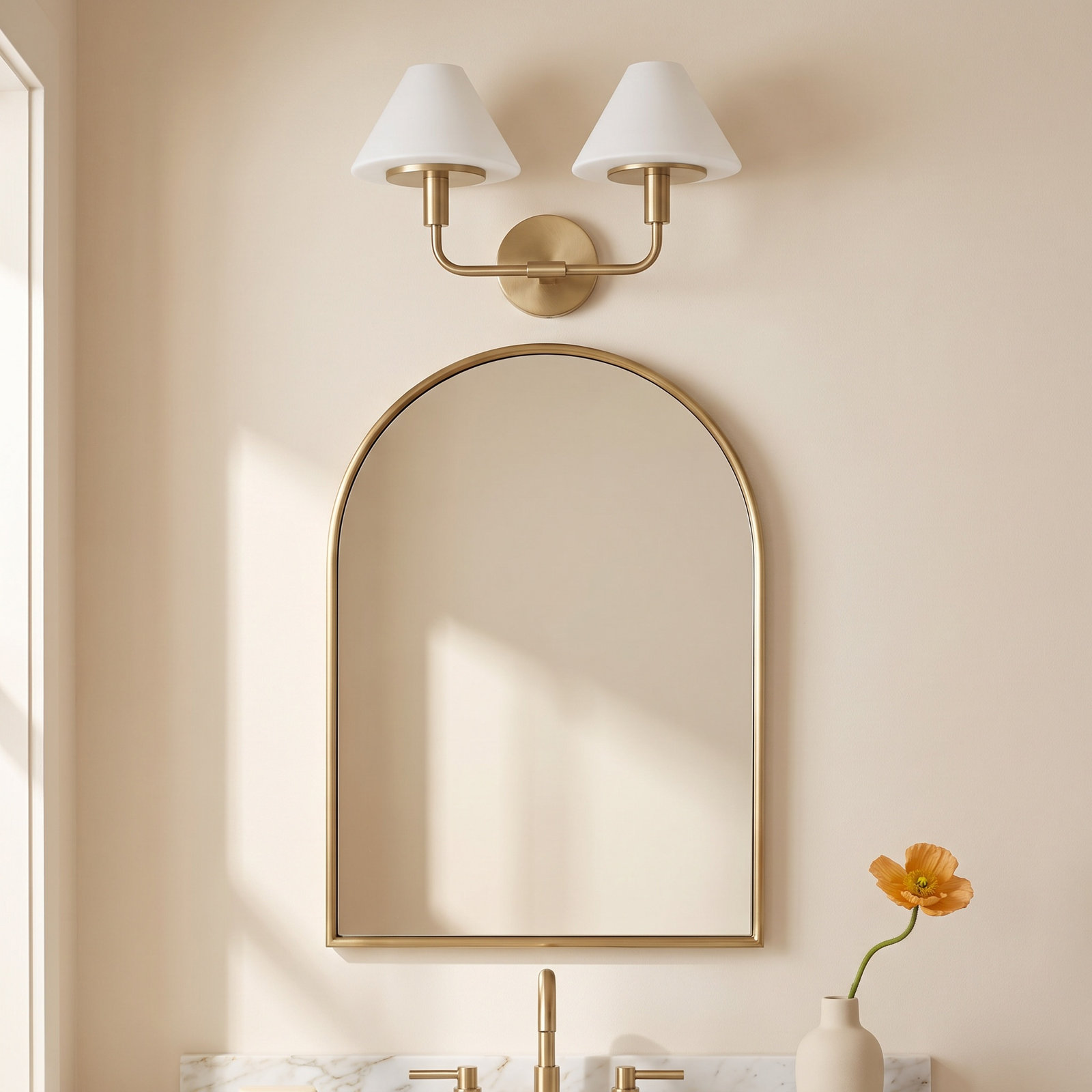 Kristin Vanity Light, 11" H x 18" W x 8.875" D, Midnight Black, 2 Lights