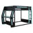 Full Over Full Gaming Bunk Bed With Desk And LED Light Strip, Wooden Bunk Bed With USB Charging Ports & Cable Grommet-835822439