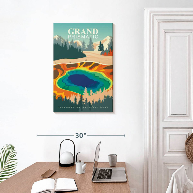 Grand prismatique, H 30 po x l 20 po