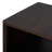 Square farmhouse coffee table in dark brown, 30.8", with 2-tier storage and half open storage compartment