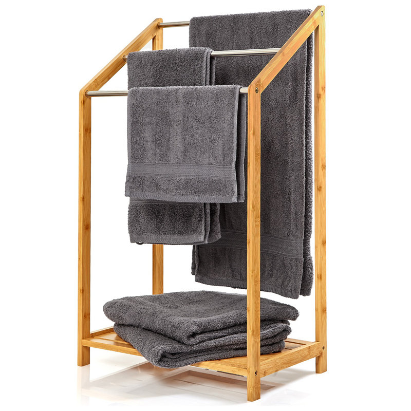 Wood 3 Towel Stand