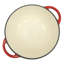 Gibson Home Addlestone 2.65 Quart Enameled Cast Iron Dutch Oven with Lid in Red