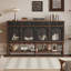 Buffet noir en bois manufacturé