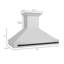 ZLINE 48" Autograph Edition Stainless Steel Range Hood with Stainless Steel Shell and Accent Handle-2057995725