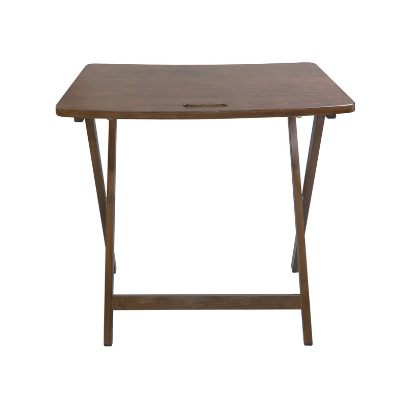 Portable Folding Table, Walnut