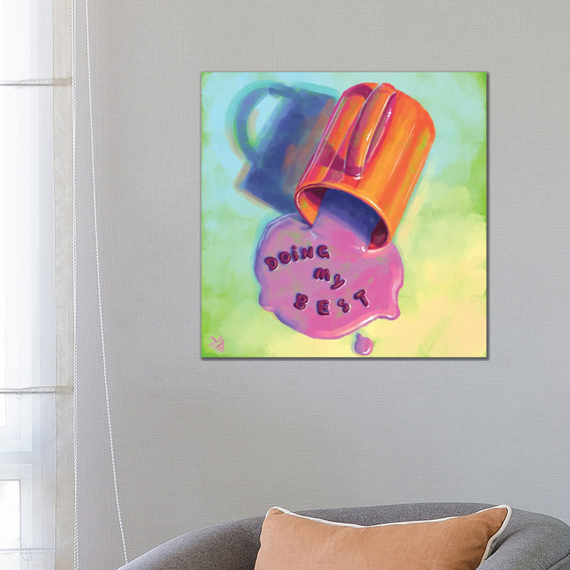 «Doing My Best», reproduction d'art sur toile tendue, H 26 po x l 26 po, Toile tendue, Ne s’applique pas