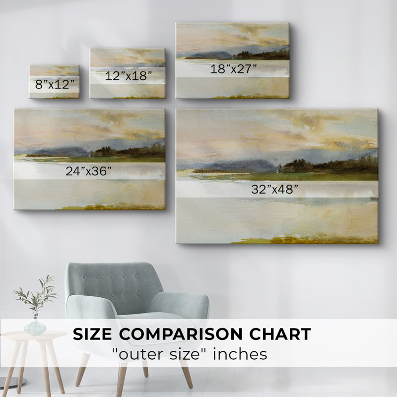 Paysages rétro-CMXV -Galerie enveloppée Cavas, 8 x 12