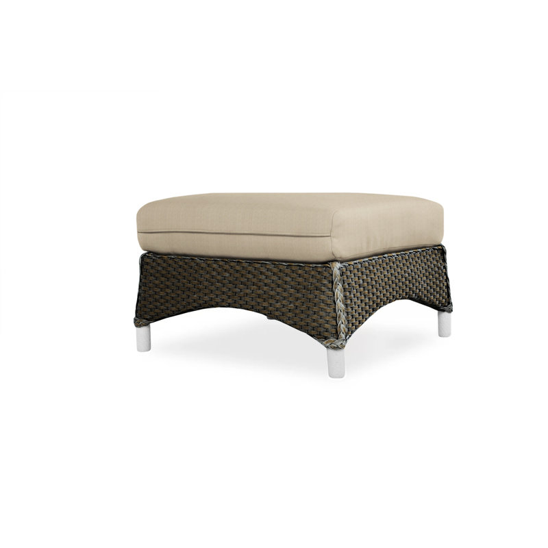 Mandalay Outdoor Ottoman, Demo Mist, Mink
