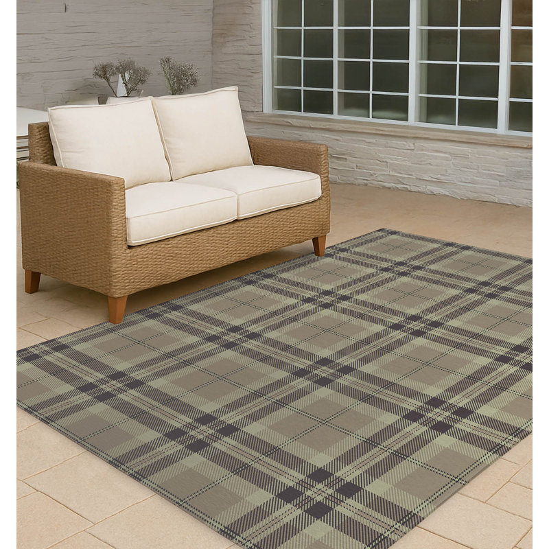 Tapis d'extérieur antidérapant Vinny, Rectangle 5 pi x 7 pi