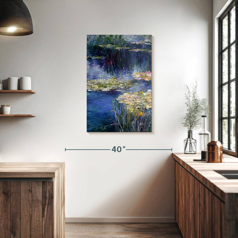 Avery Pond and Lilly, 36" H x 24" W