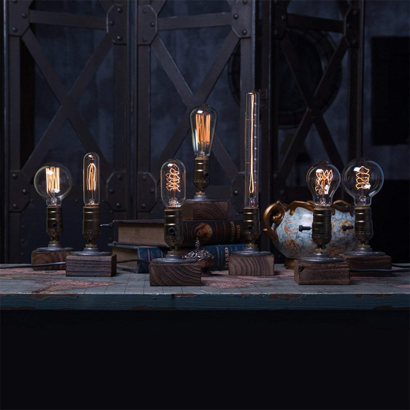 Aleaya Wood Lamp Base Lamp