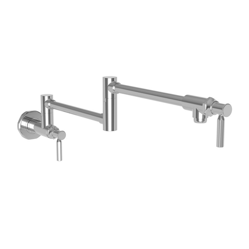 Heaney Wall Mount Pot Filler, Polished Chrome