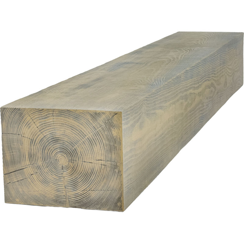 Manteau de cheminée Rustic Sawn Heritage Timber, Grès, H 5,5 po x l 66 po x P 7,5 po
