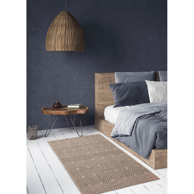 Tapis taupe unique 5 pi 4 po x 8 pi 1 po Sienna