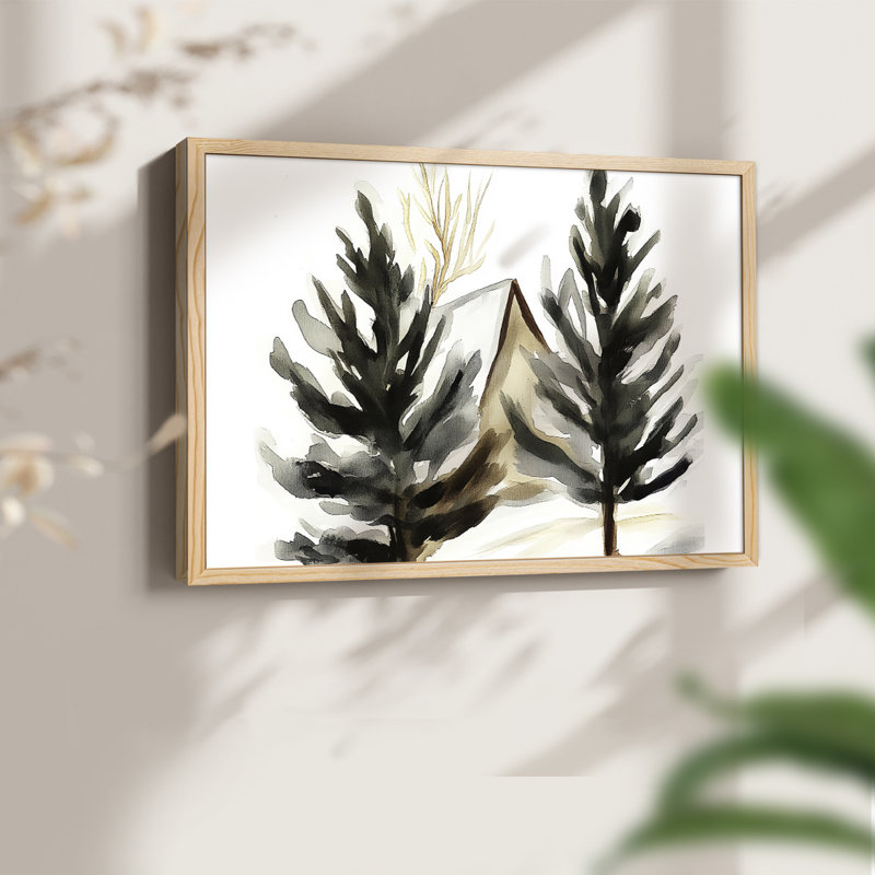 Chirstmas Art-CLXXXVIII -Framed Print - Restickable, H 8 po x l 10 po, Naturel