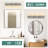 4-Light Square Bathroom Vanity Light, Rectangle Large Backplate Modern Over Mirror Wall Lighting Fixture-128971911