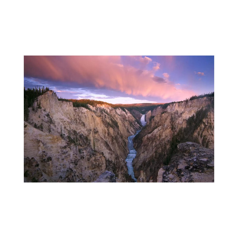 Lower Yellowstone Falls, Yellowstone National Park, Wyoming I 1 Piece Wrapped Canvas Wall Art
