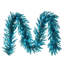 9' x 14" Aqua Tinsel Artificial Pre-Lit Garland with 100 Aqua LED Mini Lights