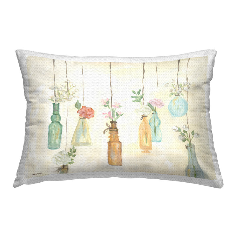 Coussin d'extérieur imprimé floral par Mackenzie Kissell