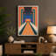 Bowling Alley Vanishing Point Retro - Wrapped Canvas-419388624-419388654