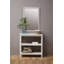 Wine Solid Wood Flat Wall Mirror-39983870