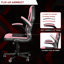 Fauteuil de jeu et de course pivotant réglable en cuir Inbox Zero Racing-1636668383