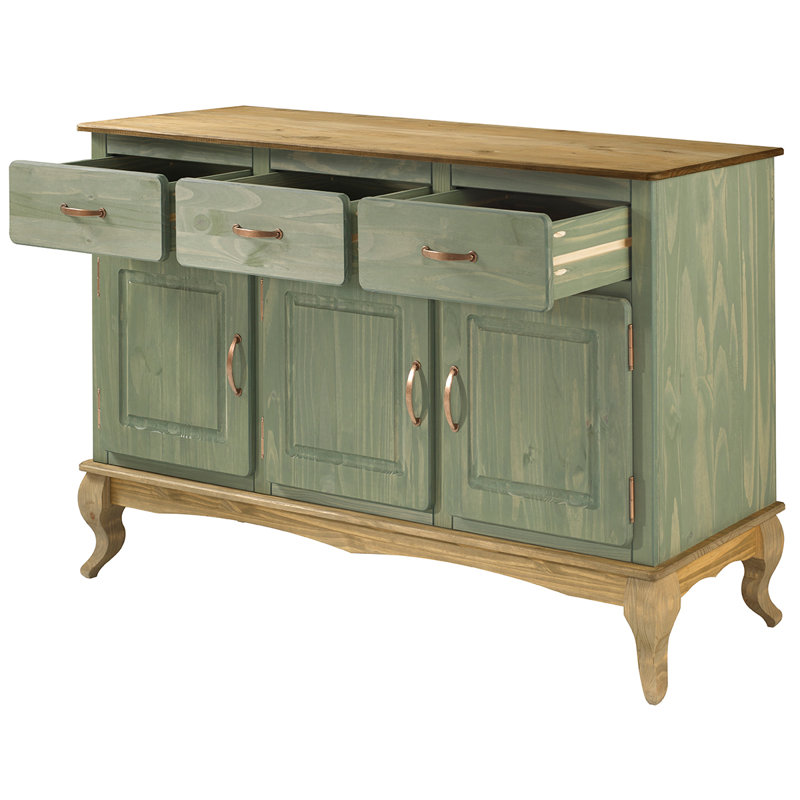 Wednesbury 57.28'' Solid Wood Sideboard, Green
