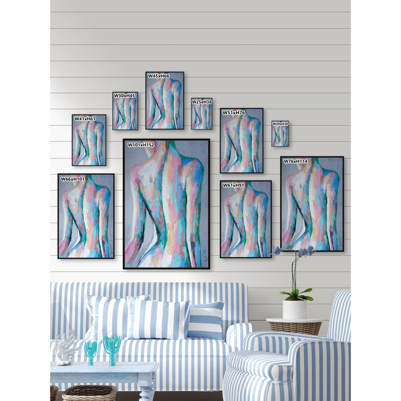 Be Bold by Marmont Hill - Floater Frame Painting on Canvas, 91cm H x 61cm W