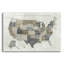 «Slate US Map» par Sue Schlabach, art mural en verre acrylique-1509373544