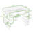 Wood Loft Bed with Desk, LED Light, Charging Ports and Shelves-452134298-452134293