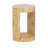 Ayona Beige Capiz And Wood Side Table