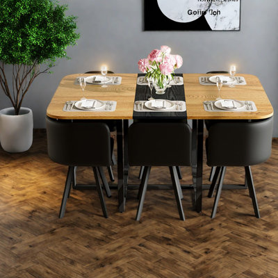 Modern Dining Table Sets(must Include Both Table And Chair), Mdf Metal Home