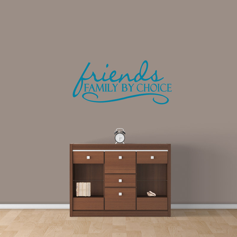 Adhésif décoratif Higgin Friends Family By Choice, Bleu sarcelle