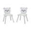 Kids Bear Table and Two Chairs Set