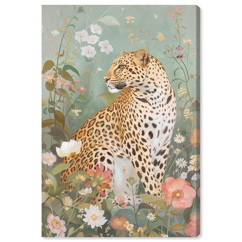«Leopard Spring» par Art Remedy, H 36 po x l 24 po, Toile tendue