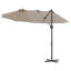 Umbrella Polyester and Aluminium Outdoor Parasol Garden Shade Terrace-831547693