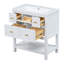 Meuble-lavabo simple 30 po avec plateau en résine Takirah-226517375