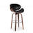 Mid-Century Modern Upholstered Swivel Barstool-496424262