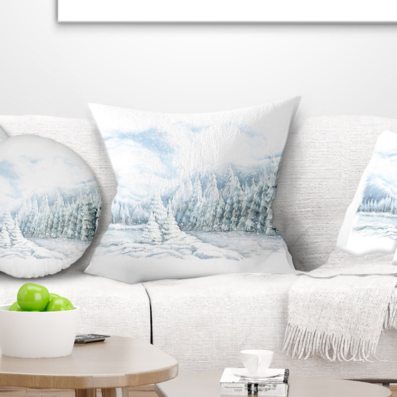 Coussin Paysage, 16 po x 1 po, Coussin décoratif