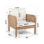 Chaise longue avec coussins Pike Patio