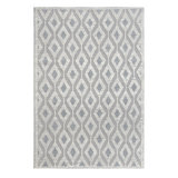 Tapis ivoire à motif de treillis moderne