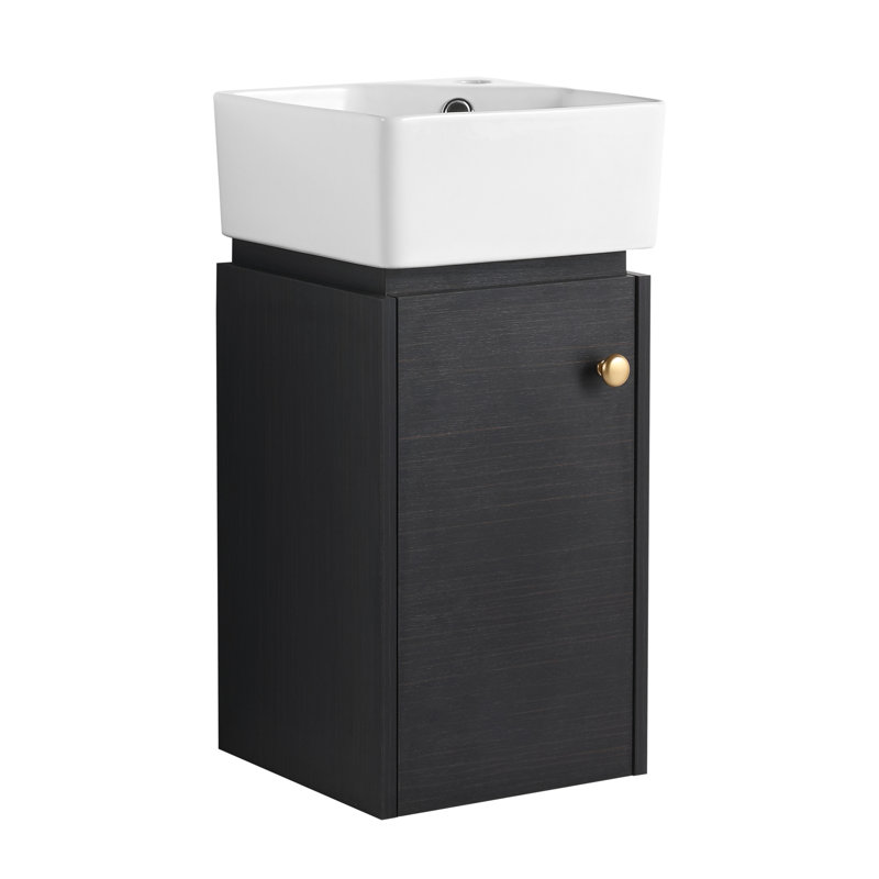 Meuble-lavabo avec lavabo 12 po pour petite salle de bain