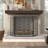 Venturi Metal Foldable Mesh Netting 3 Panel Geometric Fireplace Screen with Chevron Pattern-1662834634